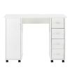 Home Office Computer Desk Table with Drawers White 41.73''L 17.72\'\'W 31.5\'\'H