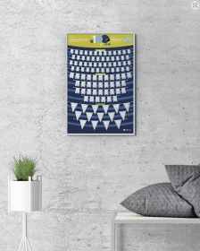 100 Bucket List (5 Different Editions) (Color: Dark Blue, size: 15.7"W x 23.6"H)